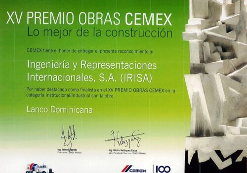 XV Premios Obras CEMEX – Republica Dominicana